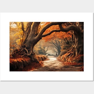 Ancient Tree Mystic Serene Landscape Posters and Art